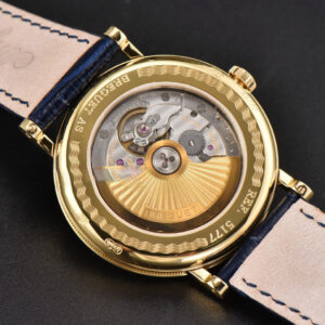 Classique 5177 40.5mm LTF YG Black Dial Digital Marker Blue Leather Strap MY9015 - Image 17