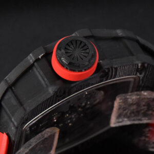 RM035-02 Real NTPT ZF Skeleton Dial Red Rubber Strap NH05A V5 - Image 2