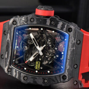 RM035-02 Real NTPT ZF Skeleton Dial Red Rubber Strap NH05A V5 - Image 3
