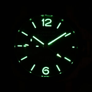 PAM1096 Luminor GMT 42mm Titanium VSF Black Dial Black Leather Strap P9011 - Image 29