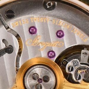 Classique 5177 38.5mm LTF YG White Textured Dial Roma Marker Brown Leather Strap MY9015 - Image 2