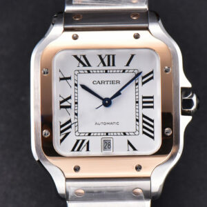 Santos de Cartier XL BVF 40MM RG/SS White Dial RG/SS Bracelet MIYOTA 9015