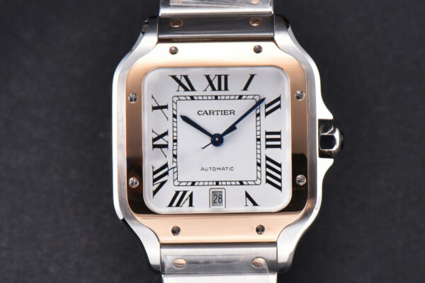 Santos de Cartier XL BVF 40MM RG/SS White Dial RG/SS Bracelet MIYOTA 9015