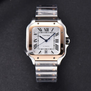 Santos de Cartier XL BVF 40MM RG/SS White Dial RG/SS Bracelet MIYOTA 9015 - Image 11