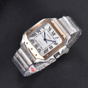 Santos de Cartier XL BVF 40MM RG/SS White Dial RG/SS Bracelet MIYOTA 9015 - Image 12