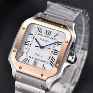 Santos de Cartier XL BVF 40MM RG/SS White Dial RG/SS Bracelet MIYOTA 9015 - Image 13