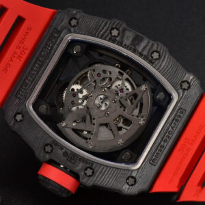 RM035-02 Real NTPT ZF Skeleton Dial Red Rubber Strap NH05A V5 - Image 8