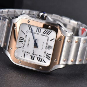 Santos de Cartier XL BVF 40MM RG/SS White Dial RG/SS Bracelet MIYOTA 9015 - Image 19