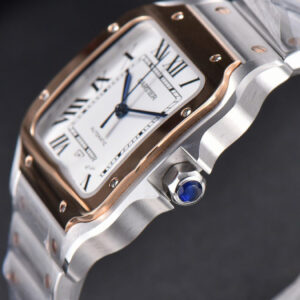 Santos de Cartier XL BVF 40MM RG/SS White Dial RG/SS Bracelet MIYOTA 9015 - Image 20