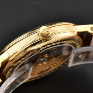 Classique 5177 38.5mm LTF YG White Dots Dial Roma Marker Brown Leather Strap MY9015 - Image 4