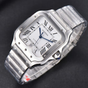 Santos de Cartier XL BVF 40MM SS White Dial SS Bracelet MIYOTA 9015 - Image 12