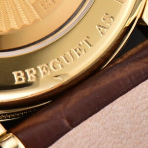 Classique 5177 38.5mm LTF YG White Textured Dial Roma Marker Brown Leather Strap MY9015 - Image 10
