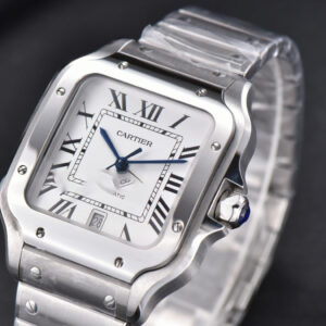Santos de Cartier XL BVF 40MM SS White Dial SS Bracelet MIYOTA 9015 - Image 13