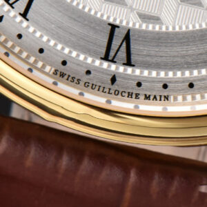 Classique 5177 38.5mm LTF YG White Textured Dial Roma Marker Brown Leather Strap MY9015 - Image 16