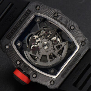 RM035-02 Real NTPT ZF Skeleton Dial on Black Rubber Strap NH05A V5 - Image 8