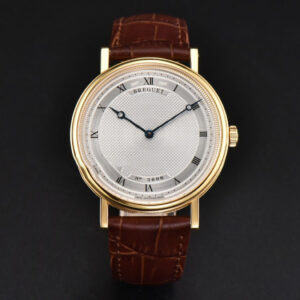 Classique 5177 38.5mm LTF YG White Dots Dial Roma Marker Brown Leather Strap MY9015 - Image 11