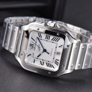 Santos de Cartier XL BVF 40MM SS White Dial SS Bracelet MIYOTA 9015 - Image 24