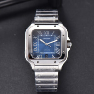 Santos de Cartier XL BVF 40MM Blue Dial SS Bracelet MIYOTA 9015 - Image 11