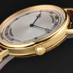 Classique 5177 38.5mm LTF YG White Dots Dial Roma Marker Brown Leather Strap MY9015 - Image 17