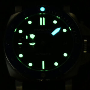 PAM1209 Submersible 42mm VSF Black Dial Blue Bezel Black Rubber Strap P9000 - Image 24