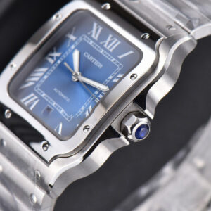 Santos de Cartier XL BVF 40MM Blue Dial SS Bracelet MIYOTA 9015 - Image 18