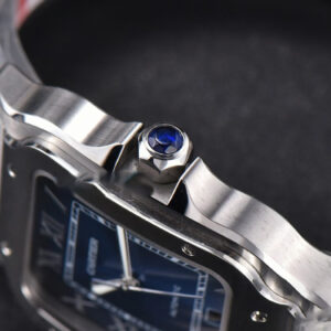 Santos de Cartier XL BVF 40MM Blue Dial SS Bracelet MIYOTA 9015 - Image 19