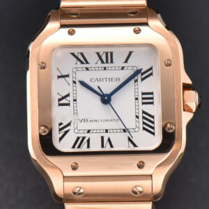 Santos de Cartier Medium BVF 35MM RG White Dial RG Bracelet MIYOTA 9015