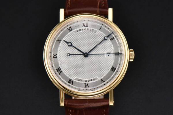 Classique 5177 40.5mm LTF YG White Dots Dial Roma Marker Brown Leather Strap MY9015