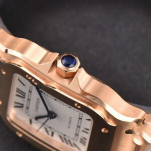 Santos de Cartier Medium BVF 35MM RG White Dial RG Bracelet MIYOTA 9015 - Image 12