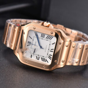 Santos de Cartier Medium BVF 35MM RG White Dial RG Bracelet MIYOTA 9015 - Image 14