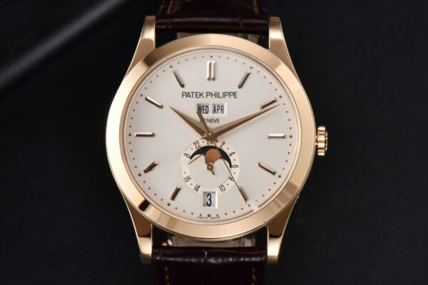 Annual Calendar 5396 Moonphase 38.5mm ZF RG White Stick Dial Brown Leather Strap MY9015