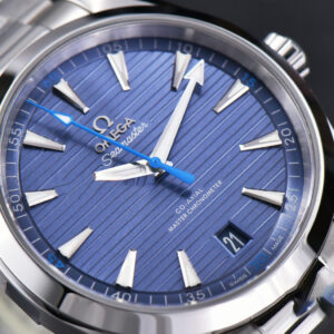 Aqua Terra 150M VSF 41MM Light Blue Dial Blue Hand Silver Markers SS Bracelet A8900 - Image 2