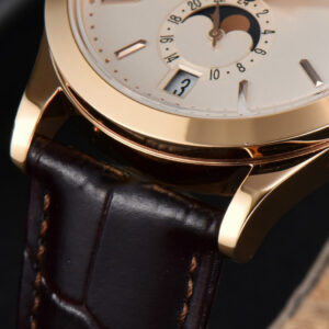 Annual Calendar 5396 Moonphase 38.5mm ZF RG White Stick Dial Brown Leather Strap MY9015 - Image 6