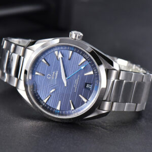 Aqua Terra 150M VSF 41MM Light Blue Dial Blue Hand Silver Markers SS Bracelet A8900 - Image 9