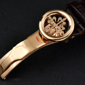 Annual Calendar 5396 Moonphase 38.5mm ZF RG White Digital Dial Brown Leather Strap MY9015 - Image 3