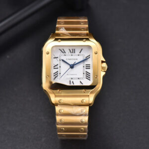 Santos de Cartier Medium BVF 35MM YG White Dial YG Bracelet MIYOTA 9015 - Image 5
