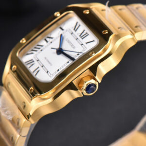 Santos de Cartier Medium BVF 35MM YG White Dial YG Bracelet MIYOTA 9015 - Image 13