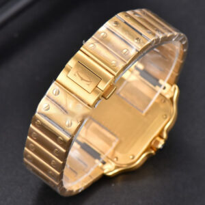 Santos de Cartier Medium BVF 35MM YG White Dial YG Bracelet MIYOTA 9015 - Image 17