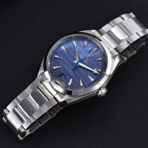 Aqua Terra 150M VSF 41MM Light Blue Dial Blue Hand Silver Markers SS Bracelet A8900 - Image 23