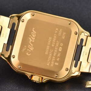 Santos de Cartier Medium BVF 35MM YG White Dial YG Bracelet MIYOTA 9015 - Image 18