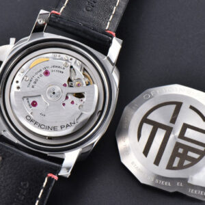 PAM910 TTF 44MM Black Dial Black Leather Strap P9010 - Image 2