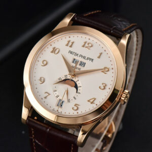 Annual Calendar 5396 Moonphase 38.5mm ZF RG White Digital Dial Brown Leather Strap MY9015 - Image 21