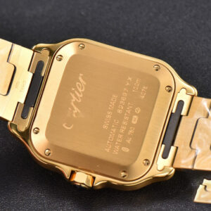 Santos de Cartier Medium BVF 35MM YG White Dial YG Bracelet MIYOTA 9015 - Image 22