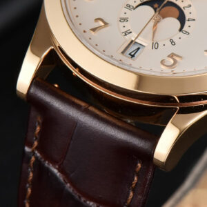 Annual Calendar 5396 Moonphase 38.5mm ZF RG White Digital Dial Brown Leather Strap MY9015 - Image 26