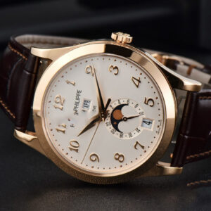 Annual Calendar 5396 Moonphase 38.5mm ZF RG White Digital Dial Brown Leather Strap MY9015 - Image 29