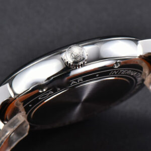 Portofino V7F 37MM Gray Dial Silver Marker Black Leather Strap A2892 - Image 11