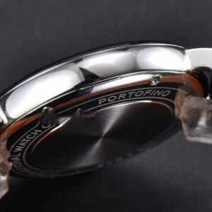 Portofino V7F 37MM Gray Dial Silver Marker Black Leather Strap A2892 - Image 12