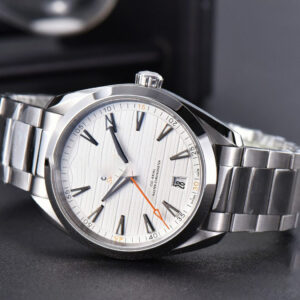 Aqua Terra 150M VSF 41MM White Dial Orange Hand Silver Markers SS Bracelet A8900 - Image 13