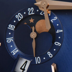 Annual Calendar 5396 Moonphase 38.5mm ZF RG Blue Stick Dial Blue Leather Strap MY9015 - Image 4