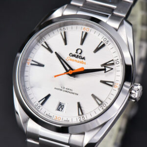 Aqua Terra 150M VSF 41MM White Dial Orange Hand Silver Markers SS Bracelet A8900 - Image 16